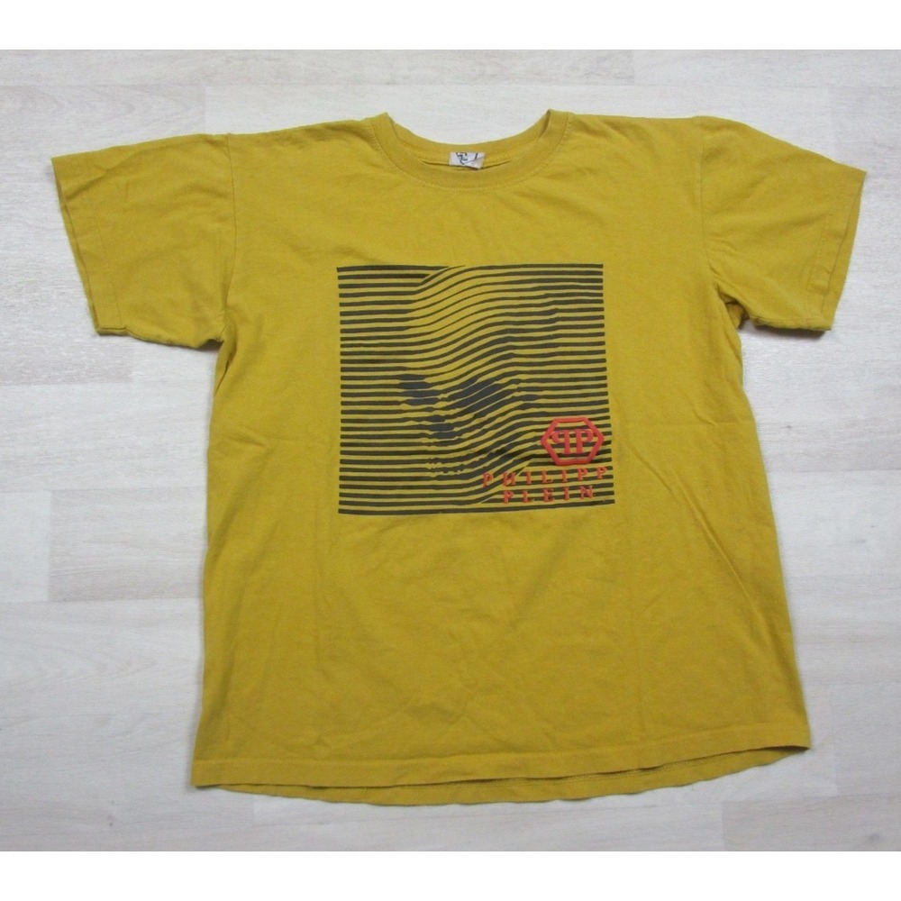 Y2K PHILIPP PLEIN‎ Skull Print T-Shirt Men's Size (M/L) Rock n Roll Germany